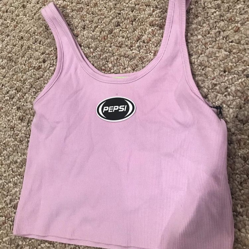 purple pepsi crop top